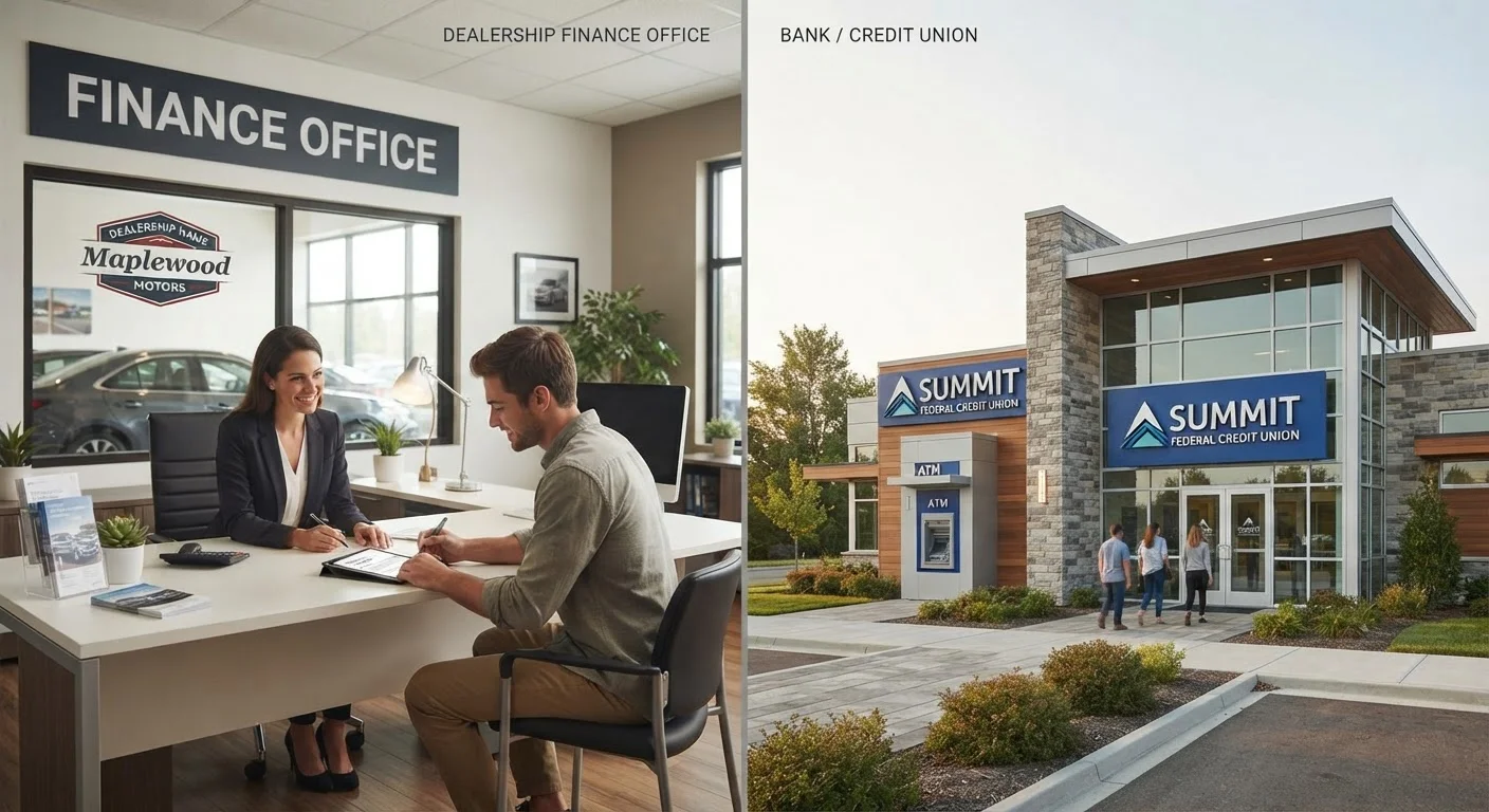 Financing Through a Dealership vs. Your Own Bank or Credit Union