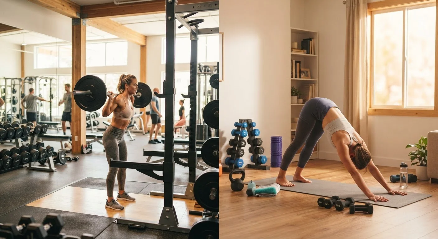 Training at a Gym vs. Working Out at Home: A Practical Comparison